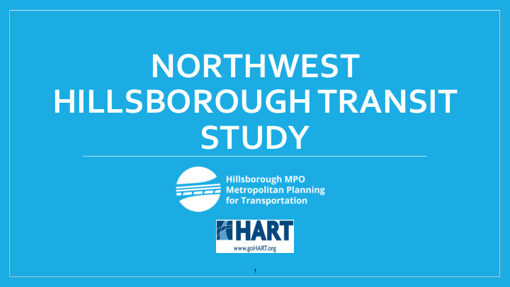 northwest hillsborough transit study