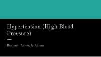 hypertension high blood pressure
