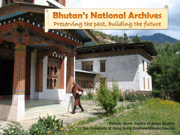 felicity shaw centre of asian studies the university of