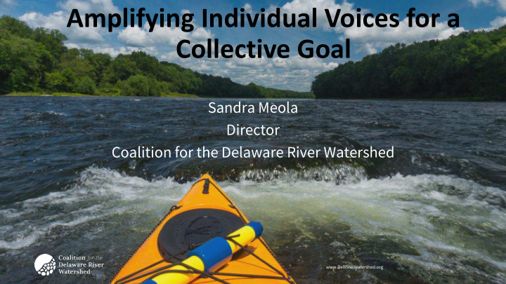 amplifying individual voices for a