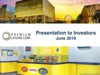 Presentation to Investors  June 2019  Table of contents  The Philippine Economy  3  Philippine