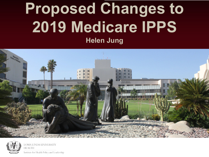 proposed changes to 2019 medicare ipps