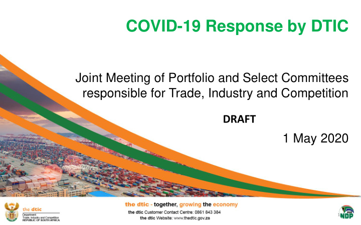 covid 19 response by dtic