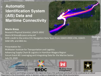 (AIS) Data and  Maritime Connectivity  237  217  200  80  252  237  217  200  119  174  237  217