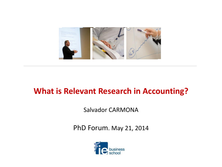 what is relevant research in accounting