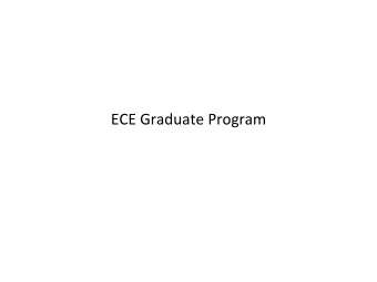 ECE Graduate Program  Master program admission requirement   Master degree requirement