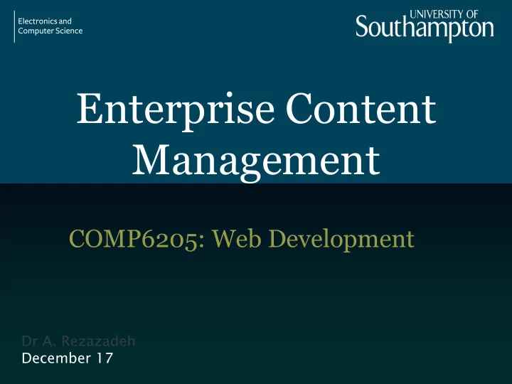 enterprise content management