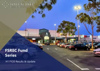 Series  H1 FY20 Results &amp; Update  1.  Market update 241 ORiordan Street, Mascot  Commercial