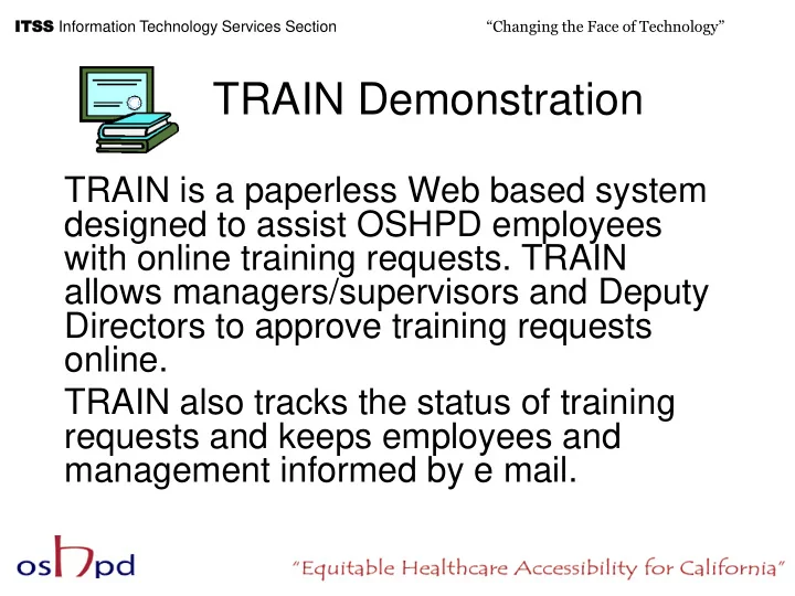 train demonstration