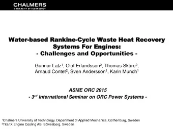 Wa  Water  ter-ba  base  sed Ran  d Rankin  kine-Cyc  Cycle Was  le Waste  te Hea  Heat R  t Rec