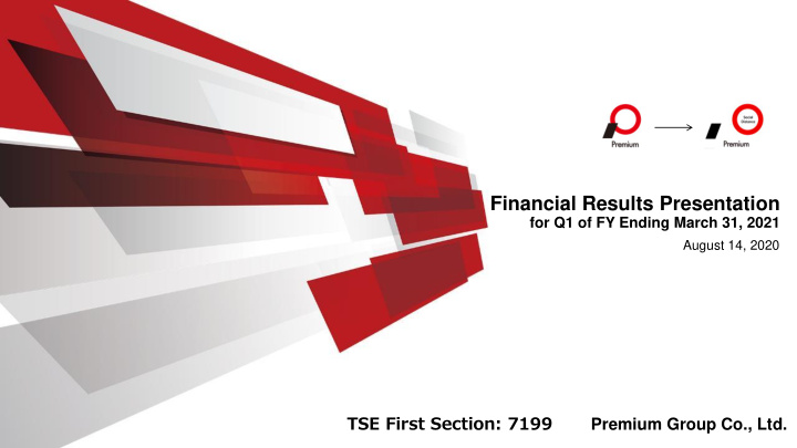 financial results presentation