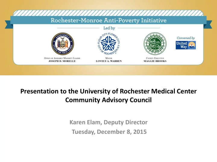 presentation to the university of rochester medical