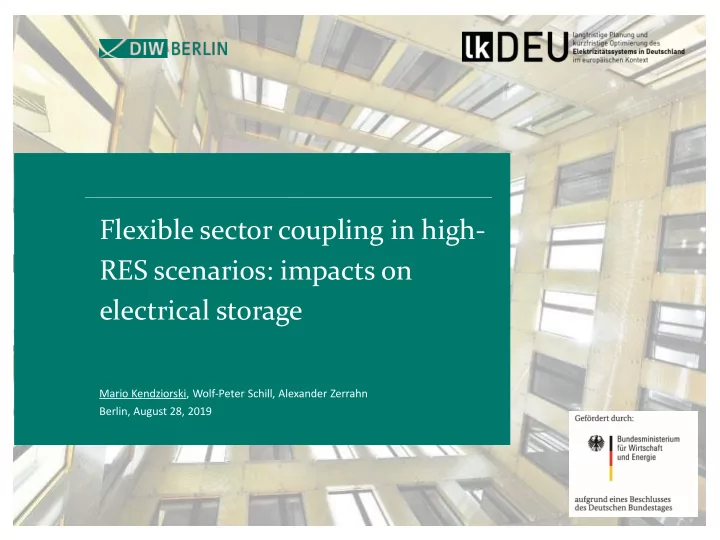 flexible sector coupling in high