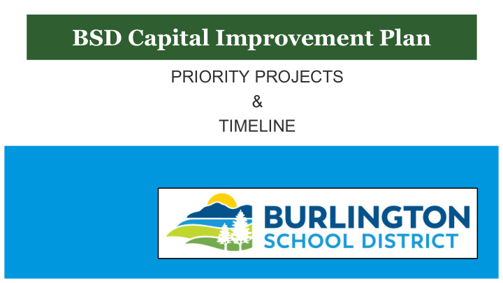 bsd capital improvement plan