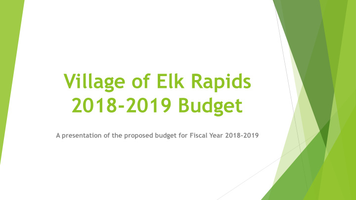 2018 2019 budget