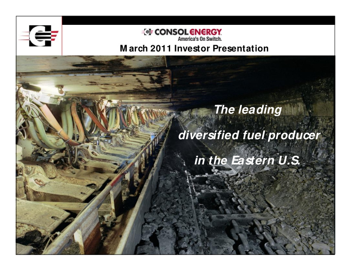 the leading diversified fuel producer in the eastern u s
