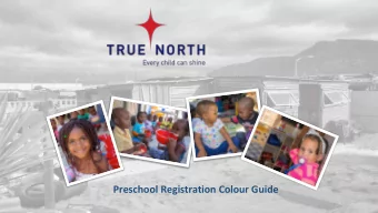 Preschool Registration Colour Guide  OVERCOME HEIGHTS VRYGROND AREA LESS THAN 1 SQ.KM.  Source: