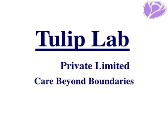 Tulip Lab  Tulip Lab  Private Limited  Care beyond boundaries  Care Beyond Boundaries  Vision &amp;