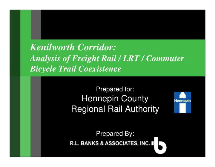 kenilworth corridor