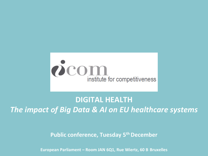 digital health the impact of big data ai on eu healthcare
