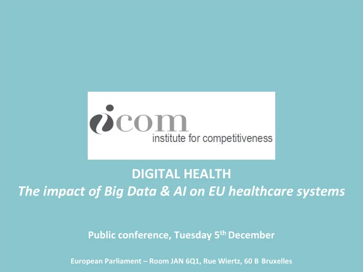 digital health the impact of big data ai on eu healthcare