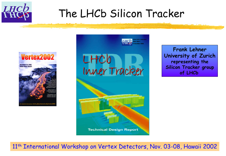 the lhcb silicon tracker