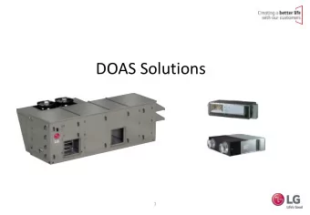 DOAS Solutions  1  2  DOAS Solutions  Agenda  DOAS definition  Code requirements  DOAS