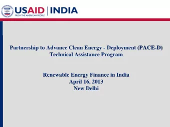 April 16, 2013 New Delhi  Overview of Renewable Energy in India  Break up of installed power