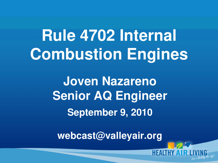 rule 4702 internal combustion engines