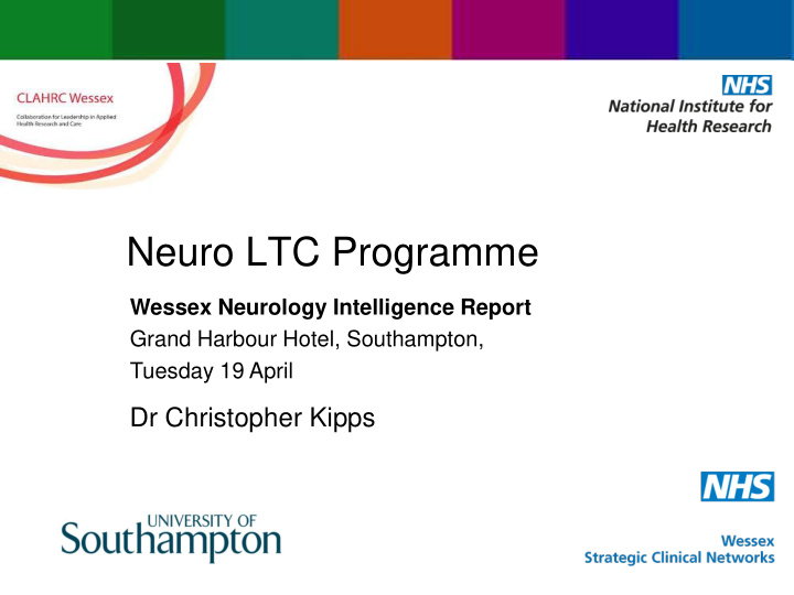 neuro ltc programme