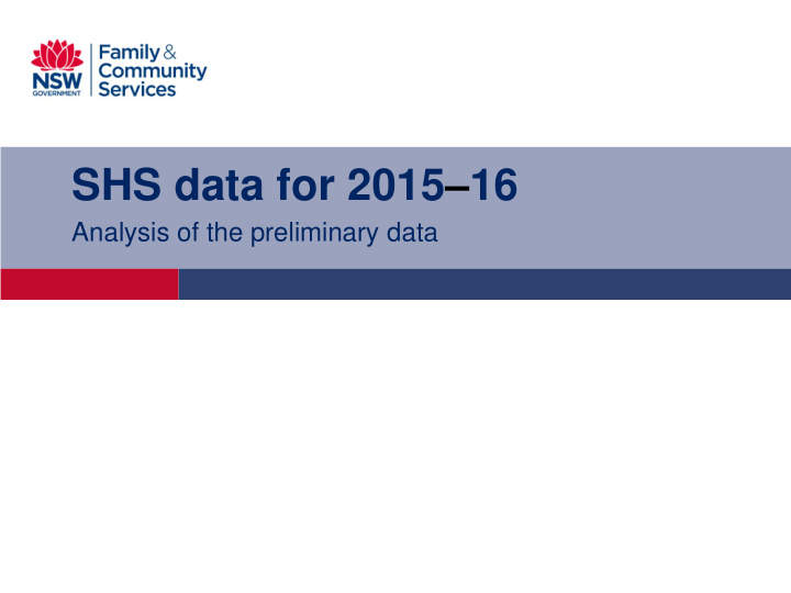 shs data for 2015 16