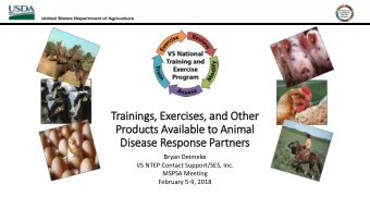 Trainings, Ex  Exercises, a  and Ot  Other  Product  cts Available to An  Animal  Di  Disease R