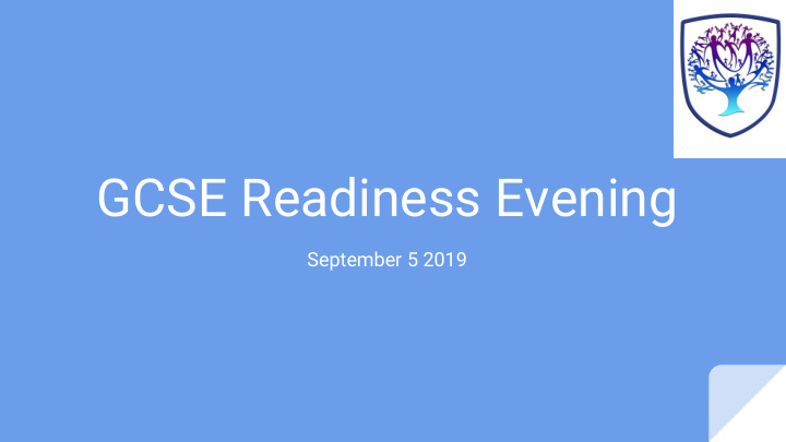 gcse readiness evening