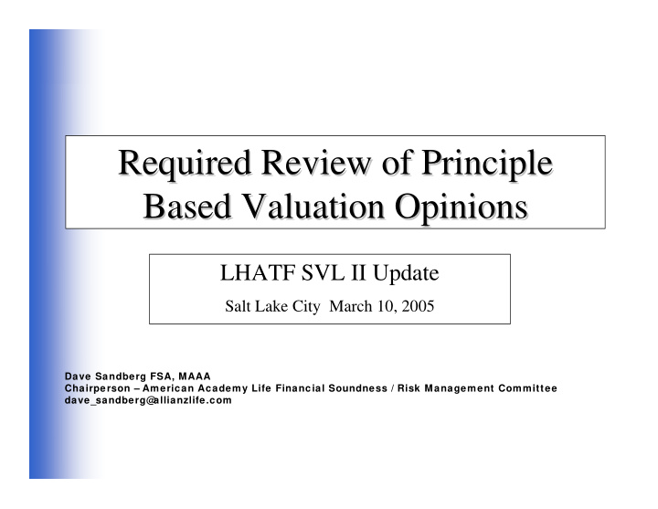 required review of principle required review of principle