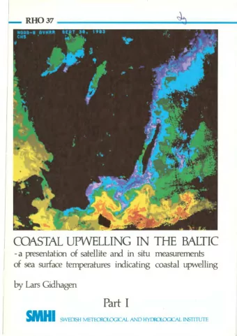 RH037 -----------  ~  - COASTAL UPWELLING IN THE BALTIC -a presentation of satellite and in situ