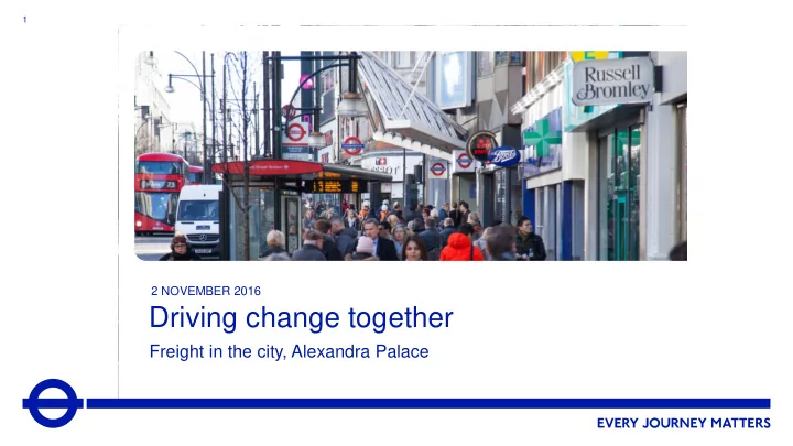 driving change together