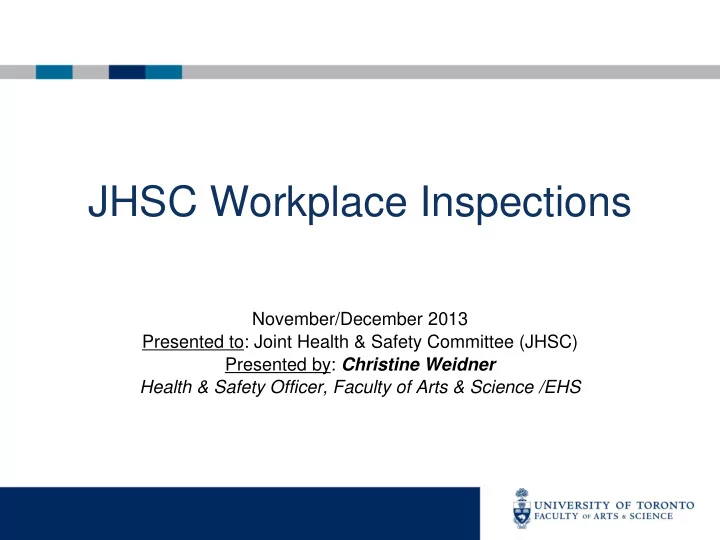 november december 2013 presented to joint health safety