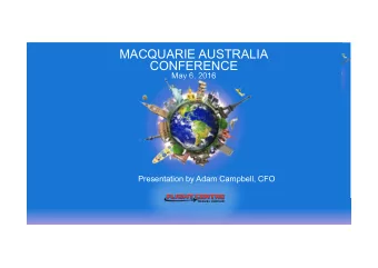 MACQUARIE AUSTRALIA  CONFERENCE  May 6, 2016  Presentation by Adam Campbell, CFO  FLT: AN OVERVIEW