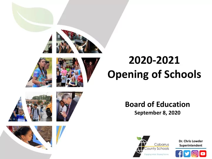 opening of schools
