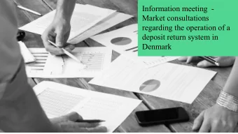 regarding the operation of a  deposit return system in  ier  Denmark  em  er  pt.  pt.  er,  AB  an