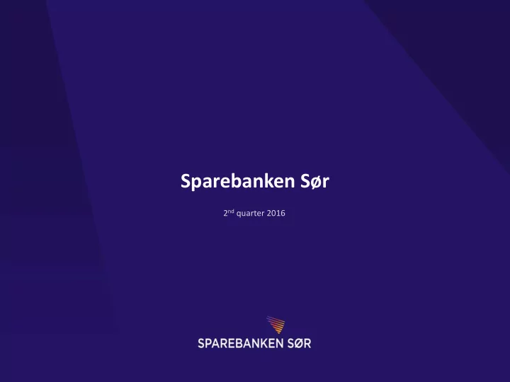 sparebanken s r