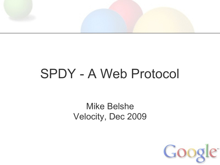 spdy a web protocol