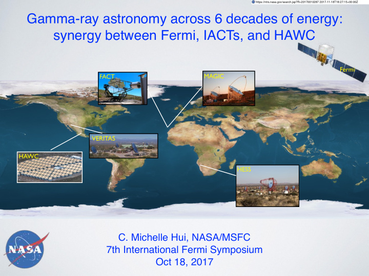 gamma ray astronomy across 6 decades of energy synergy