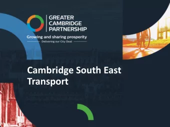 Cambridge South East  Transport  Phase 2 Support - 2018  SUPPORT  STRONGLY SUPPORT  STRONGLY OPPOSE