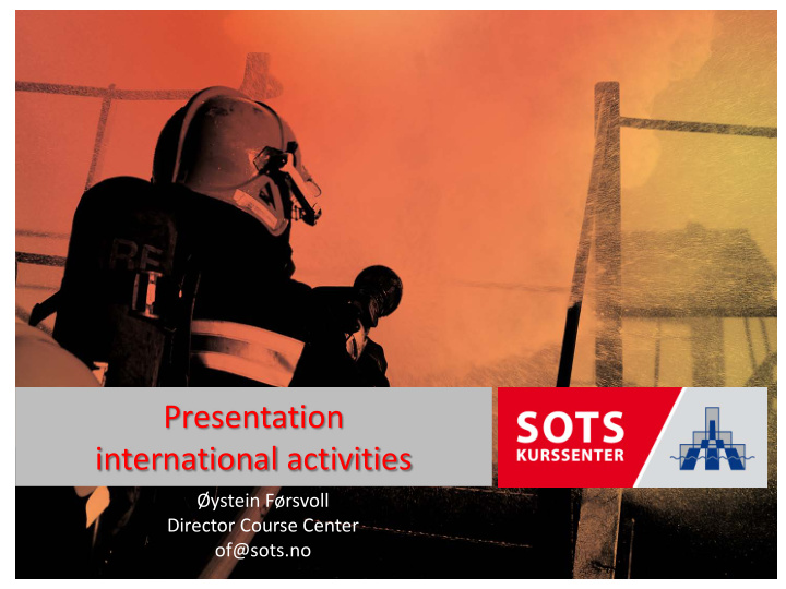 presentation international activities