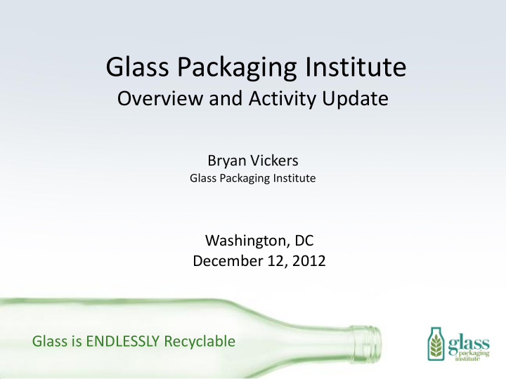 glass packaging institute