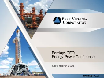 Barclays CEO  Energy-Power Conference  September 9, 2020  Forward-Looking and Cautionary Statements