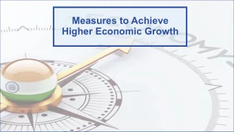 Measures to Achieve  Higher Economic Growth  Global Economic Scenario  Growth Rate of GDP (%)  Top