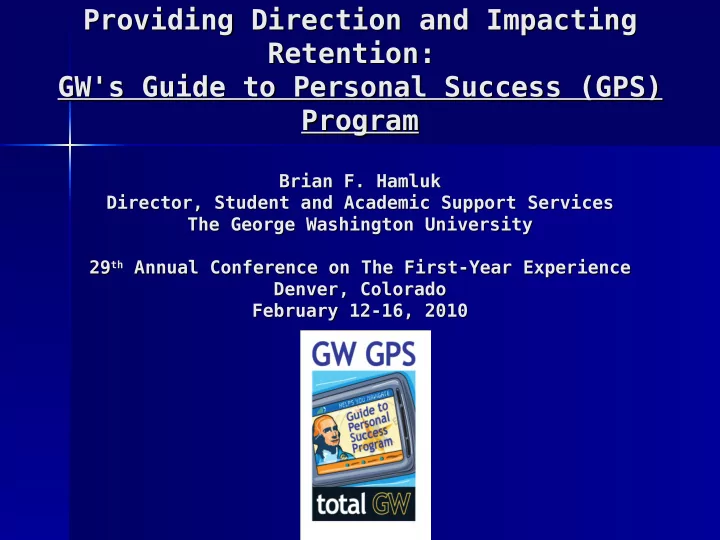 providing direction and impacting providing direction and