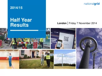 Results  Cautionary statement  This presentation contains certain statements that are neither